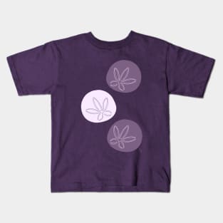 Purple Sand Dollars Kids T-Shirt